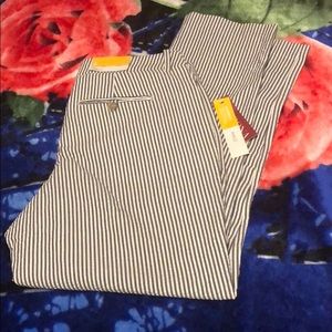 Merona Ankle Pants - Ebony and White Stripes